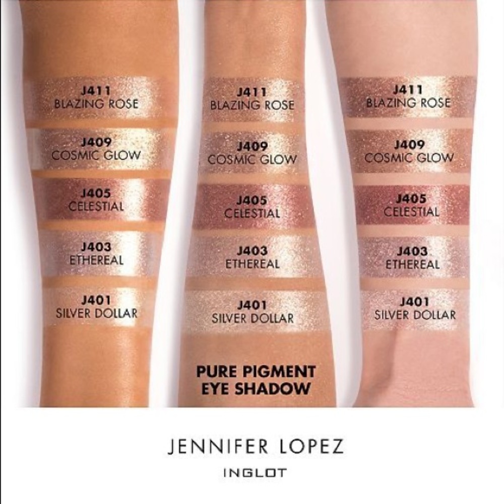 INGLOT x JLO Pure Pigment Eye Shadow New - 2 shades Bundle